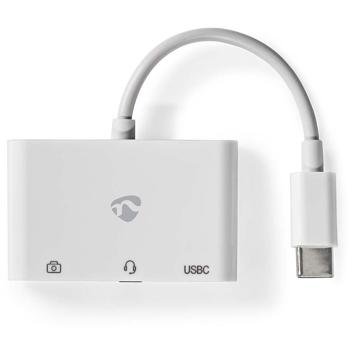 Preview: USB-C Multiport-Adapter - Dockingstation für USB-C Geräte - 1x USB-A, 1x USB-C, 1x 3.5mm Audio - 480 Mbit/s Datenübertragung - Kompakt & Reisefreundlich