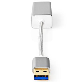 Preview: Ethernet Internetadapter - stabile Netzwerkverbindung 1 Gbit/s für PC, Notebook & Laptop - USB 3.2 LAN Adapter - Plug & Play - vergoldet, Aluminium