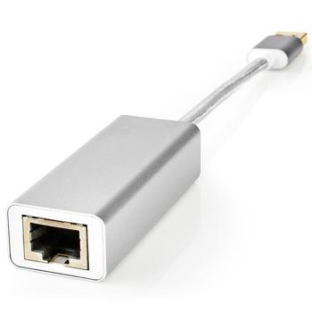 Ethernet Internetadapter - stabile Netzwerkverbindung 1 Gbit/s für PC, Notebook & Laptop - USB 3.2 LAN Adapter - Plug & Play - vergoldet, Aluminium