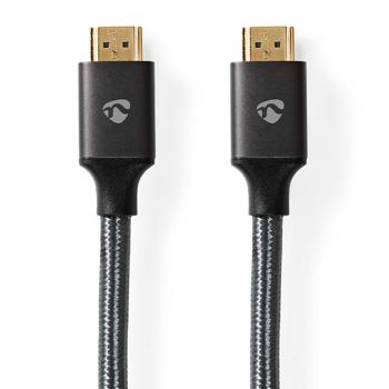 High-Speed HDMI Kabel, 2m - 4K UHD mit Ethernet (18Gbps), vergoldete Kontakte für optimale Signalübertragung - schwarz, robust und leistungsstark