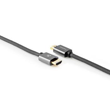 Preview: High Speed 4K HDMI Kabel mit Ethernet, 18 Gbps, 3m – Vergoldete Kontakte, schwarz, schnelle Datenübertragung, 4K UHD Kabel