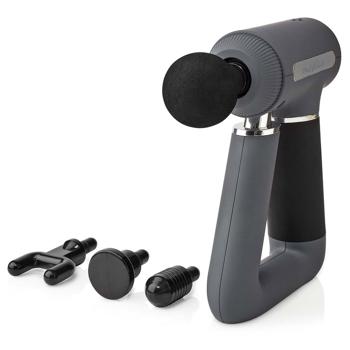 Preview: Premium Sport-Massagepistole: 6 Geschwindigkeiten, 4 Aufsätze – Effektive Tiefenmassage der Muskulatur, für schnellere Regeneration