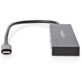 Preview: USB-C Hub, 2x USB-C 3.2 & 2x USB-A 3.2, bis zu 10 Gbit/s: Aluminium-Design, für schnelle Datenübertragung, hochwertig und elegant