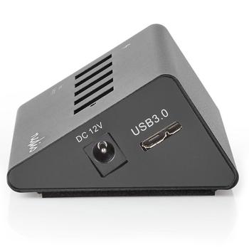 Preview: High-Speed USB A - 3.2 Hub, 5 Ports, QC 3.0, schwarz – Inklusive Netzteil & USB Kabel, für schnelle Datenübertragung & Aufladen