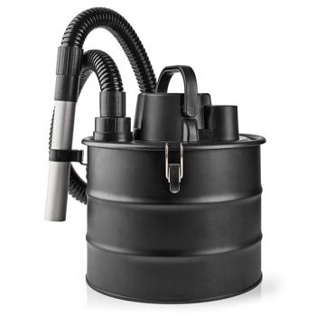 Preview: Effizienter 800W Aschesauger mit HEPA-Filtersystem, schwarz, 18 Liter Metall – Gründliche Reinigung für Kamin, Grill und Ofen