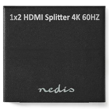 Preview: Leistungsstarker 1 zu 2 HDMI Splitter: Verteilt Ultra HD HDMI Signale auf zwei HD-Bildschirme, schwarz, erstklassige Signal-Qualität