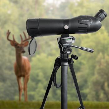 Preview: Zoom Spektiv 20-60x60, Stativ, Tasche, Pan/Tilt: 38m Sichtfeld, für Natur, Vogelbeobachtung, Schützen & Jagd, Präzise Sicht