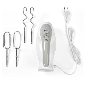 Preview: Leistungsstarkes 200W Handrührgerät mit 5 Geschwindigkeiten & Turbo: Müheloses Mixen, Kneten & Schlagen für perfekte Backergebnisse, kompakt, leicht & einfach zu reinigen