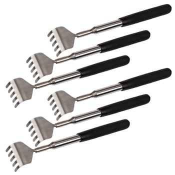 6er-Set Teleskop-Rückenkratzer (16-53cm): Verstellbare Kratzhilfe mit gummiertem Griff. Bequemes Kratzen für schwer erreichbare Stellen