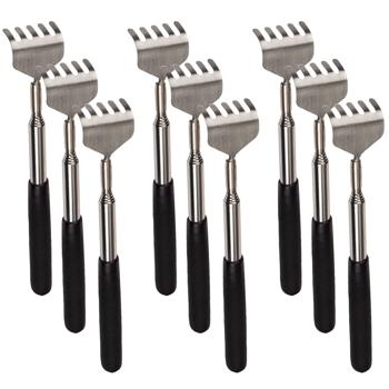 9er-Set Teleskop-Rückenkratzer (16-53cm): Verstellbare Kratzhilfe mit gummiertem Griff. Bequemes Kratzen für schwer erreichbare Stellen