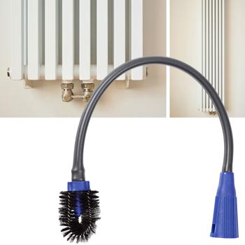 Flexibler Staubsauger-Heizkörperaufsatz (30-36mm) – ideal für unzugängliche Bereiche und Stellen, schwarz-blau, Bürsten-Aufsatz