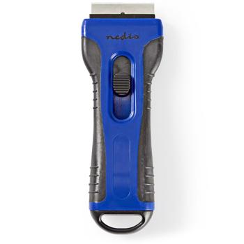 Preview: 2er-Set Ceranfeldschaber mit Soft-Touch-Griff – praktischer Kochfeldschaber – entfernt mühelos Verschmutzungen, ideal für Ceran- & Glaskochfelder