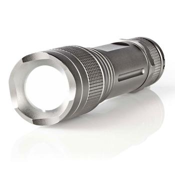 Preview: Premium LED-Taschenlampe - Samsung 5W LEDs, IPX5 wasserdicht, 330 Lumen, 200m Leuchtweite - Eloxiertes Aluminium - Ideal für Camping, Angeln & Werkstatt