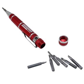 Preview: 9in1 Feinmechaniker Schraubendreher - Präzisions-Bits aus extra hartem Chrom-Vanadium-Stahl - Präzise, robust, ideal für Elektronik & Reparaturen