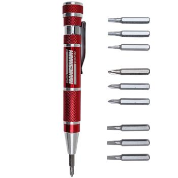 Preview: 9in1 Feinmechaniker Schraubendreher - Präzisions-Bits aus extra hartem Chrom-Vanadium-Stahl - Präzise, robust, ideal für Elektronik & Reparaturen