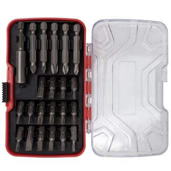 Preview: Profi Bit-Set aus ultrarobustem S2-Stahl, 22-teilig, magnetisch, sandgestrahlt, ideal für Universal Magnet Schraubendreher und Akku Schrauber