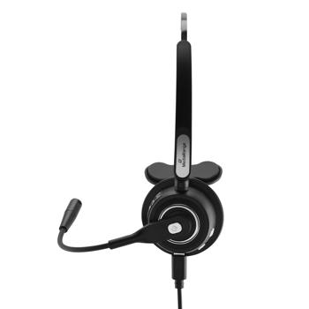 Preview: Mono-Headset kabellos mit Rauschfilter-Mikrofon und Bluetooth-Verbindung - Ideal für Telefon- & Videokonferenzen mit 12h Akkulaufzeit