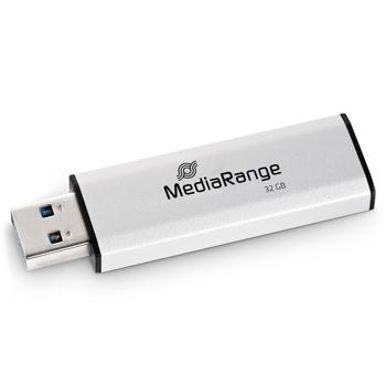 Preview: USB Speicherstick 32 GB – Schneller Daten-Transfer & sicherer Transport – USB 3.0, 70 MB/s Lesen, 20 MB/s Schreiben, Schwarz/Silber