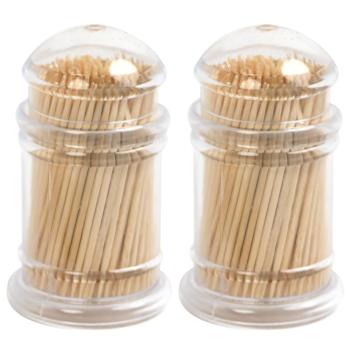 Cocktailspiesse aus Bambus – 2x 200 Stk. Vorratspack – Umweltfreundlich & antibakteriell – Ideal für Apéros, Partys & Deko mit Spiesse-Halter