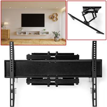 TV Wandhalterung für 37-80 Zoll, vollbeweglich, neig- & schwenkbar, aus robustem Stahl – Halterung für flexiblen Blickwinkel & sicheres Montieren
