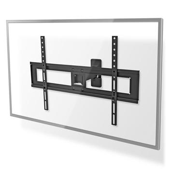 Preview: TV Wandhalterung für 37-70 Zoll Fernseher - Vollbeweglich, neig- (20°) & drehbar (170°) - VESA 100x100-600x400 - Max. 35 kg ABS/Stahl - Schwarz