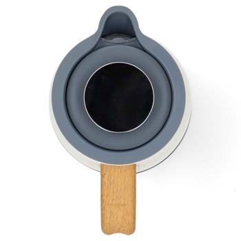 Preview: Eleganter Design Wasserkocher (1.7L, 2200W) in Weiss – Edelstahl, 360° drehbar, Soft-Touch – Stilvolles & komfortables Wassererhitzen