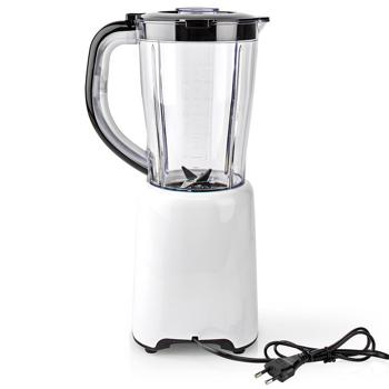 Preview: Standmixer 800W - Ideal für Smoothies & Saucen - 1.5L Kapazität - Robuste Edelstahlklingen - 2 Geschwindigkeiten - Impulsfunktion - Weiss