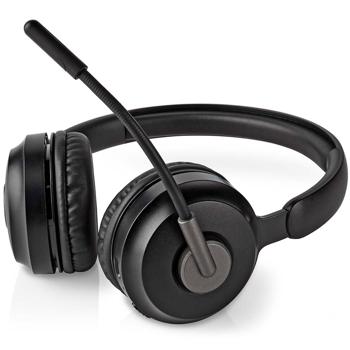 Preview: Bluetooth Over-Ear Headset schwarz mit beeindruckender 27 Std. Akkulaufzeit - Kabellos, komfortabel & mit modernem USB-C Anschluss
