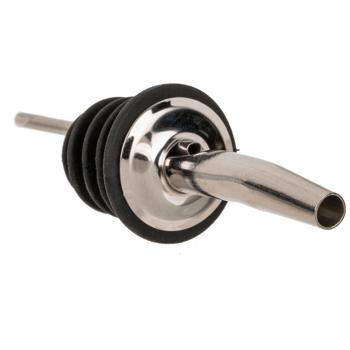 Getränkeausgiesser Edelstahl mit Silikondichtung - Präzises Ausschenken Wein, Spirituosen, Öl, Essig - Belüftung & Aromafreigabe - Tropffrei