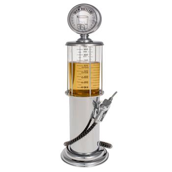 Preview: Getränkespender Zapfsäule – H 48 cm - 950 ml – Stylisch & kleckerfrei Getränke ausschenken - Für Männerabende, Partys & Hausbars