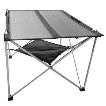 Preview: Solar-Campingtisch faltbar 60W - Autarke Energie für Outdoor, Camping & Festivals - 2x USB-A, 1x USB-C, IP54, 4,5 kg, 80,5x66 cm