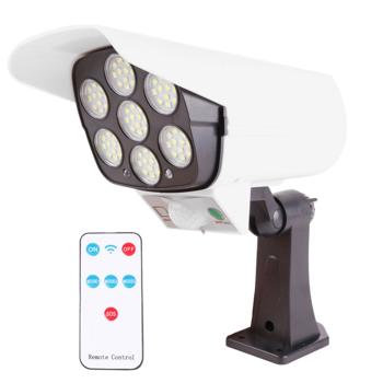 Überwachungskamera Attrappe - Effektive Abschreckung für mehr Sicherheit zuhause - Solar LED-Leuchte mit 3 Lichtmodi & PIR-Sensor - IP44 wetterfest