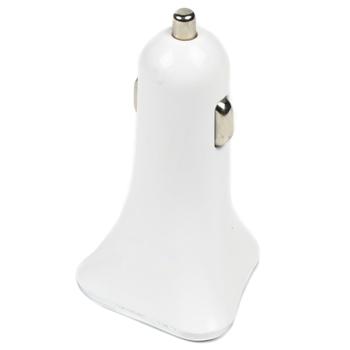 Preview: Kfz-USB-Ladegerät - 3 USB-Ports (2x 1.0A, 1x 2.1A) - Lädt Handys, Tablets, Digitalkameras synchron - 12/24V Eingang - max. 4.1A Ausgangsstrom