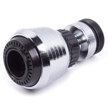 Wasserhahndüse - 360° drehbarer Sprühkopf für Küche & Bad - Metall-Konstruktion mit 2 Sprühmodi Normalstrahl/Sprinkler - M22/M24 Gewinde