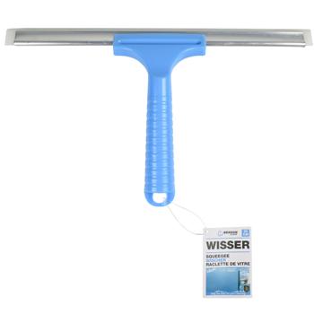 Preview: Fenster- und Duschabzieher - Streifenfrei reinigen - 30cm Kunststoffabzieher hellblau- Ergonomischer Griff- Hygienisch & schimmelfrei