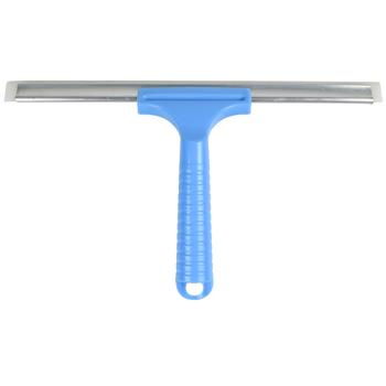 Preview: Fenster- und Duschabzieher - Streifenfrei reinigen - 30cm Kunststoffabzieher hellblau- Ergonomischer Griff- Hygienisch & schimmelfrei
