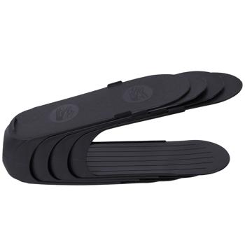 Preview: Schuh-Organizer 4tlg. Set - Perfekte Aufbewahrung für mehr Ordnung & Hygiene im Schuhschrank - Schwarz - Masse: 10.5x26.3x15 cm - Leicht zu reinigen