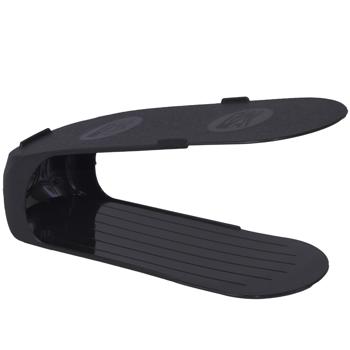 Preview: Schuh-Organizer 4tlg. Set - Perfekte Aufbewahrung für mehr Ordnung & Hygiene im Schuhschrank - Schwarz - Masse: 10.5x26.3x15 cm - Leicht zu reinigen