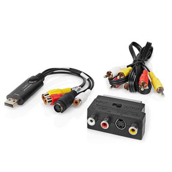 Preview: USB Audio- & Video-Grabber zum Digitalisieren analoger Videoquellen, einfach zu bedienen, kompatibel mit VHS, Camcorder & mehr, inkl. Software