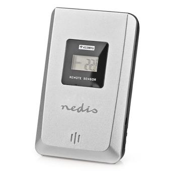 Preview: Drahtlose Wetterstation mit Aussensensor - Innen/Aussen Temperaturanzeige & Wettervorhersage - Digital Display, Wecker, 433 MHz, 20m Reichweite