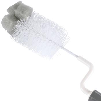 Preview: Rotierende Fläschchenbürste 2-in-1 - Hygienische Reinigung für Babyflaschen & Schnuller - Effiziente Rotation - Nylonborsten - 29 cm Kunststoffgriff