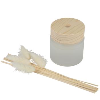 Raumduft Blumengarten - Mit eleganten Pampasgras-Stäbchen & Trockenähren - 130ml Diffusor für wohlriechendes Zuhause, Büro & Bad