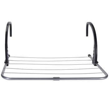 Genialer mobiler Wäscheständer zum Einhängen an Heizkörpern und Balkongeländern, Wäschetrocknergestell mit 3 m Kapazität, platzsparend einsetzbar