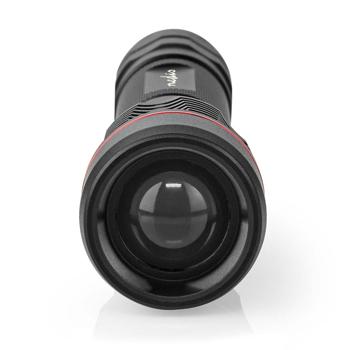 Preview: LED-Taschenlampe - robustes Vollmetallgehäuse IPX7 wasserdicht - 200m Leuchtweite 1000 Lumen - 10W Li-Ionen-Akku USB-C wiederaufladbar