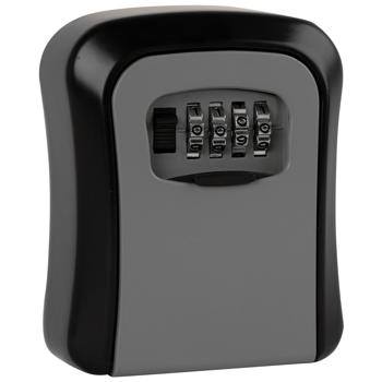 Robuster Schlüsselsafe mit Zahlen-Code – sichere Schlüsselaufbewahrung für drinnen & draussen, wetterfest, (11,5 x 8,5 x 4 cm), einfache Montage