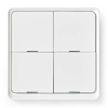 Preview: Programmierbarer SmartLife Wandschalter, 4 Tasten, weiss – für die einfache Steuerung von Smart Life Produkten, Smart Home Lösung