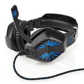 Preview: Gaming Headset - für Computerspiele & Voice-Chats - realistischer Sound, hohem Tragekomfort - LED-Lichteffekte, Mikrofon - USB-A, 2x 3.5 mm - 341g