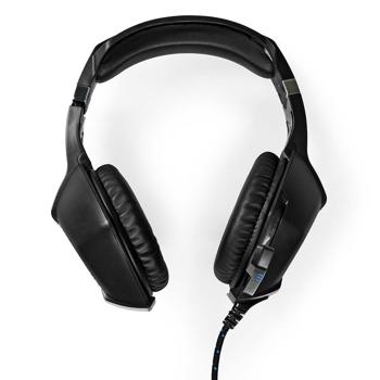 Preview: Gaming Headset - für Computerspiele & Voice-Chats - realistischer Sound, hohem Tragekomfort - LED-Lichteffekte, Mikrofon - USB-A, 2x 3.5 mm - 341g