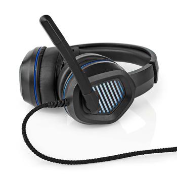 Preview: Komfortables Gaming-Headset mit flexiblem Mikrofon, USB-A, LED-Lichteffekten – Schwarz – Für lange Gaming-Sessions