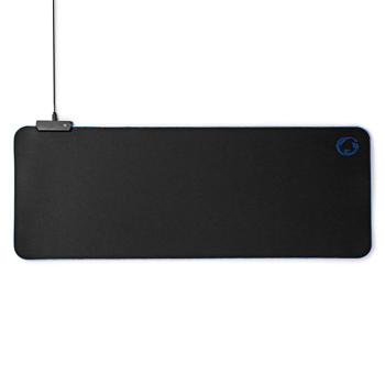 Preview: XXL Gaming Mauspad - RGB-LED-Beleuchtung mit Farbwechsel - Optimale Präzision & rutschfeste Unterseite - 800x300mm Mikrofaser/Gummi